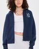 Sporty & Rich Sporty & Rich Yankees Krystal Zip Hoodie Dark Navy/White - 2