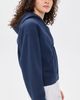 Sporty & Rich Sporty & Rich Yankees Krystal Zip Hoodie Dark Navy/White - 4