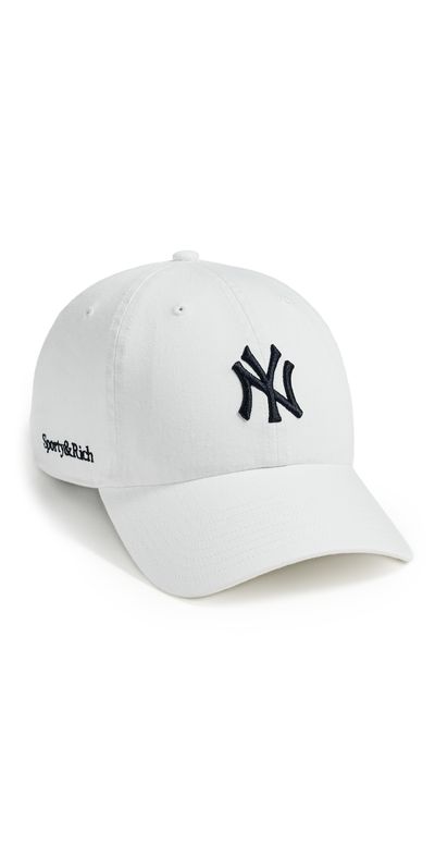 Sporty & Rich Sporty & Rich Yankees Serif Hat White One
