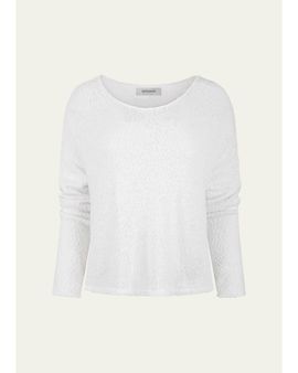 SPRWMN Boucle Off-Shoulder Sweater