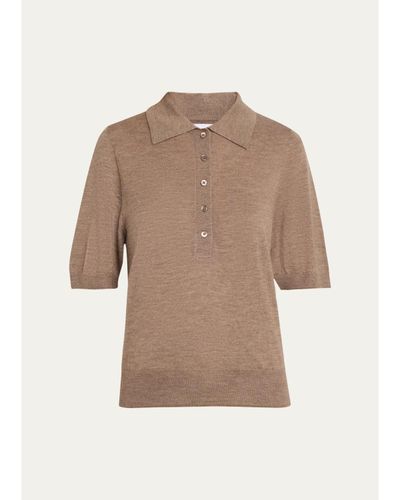 SPRWMN Harper Cashmere Polo Sweater