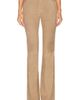 SPRWMN SPRWMN 5 Pocket Micro Suede Flare Pant - 1