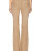 SPRWMN SPRWMN 5 Pocket Micro Suede Flare Pant - 4