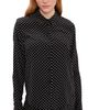 SPRWMN SPRWMN Fitted Silk Button Down Shirt Black Polka Dot - 1