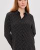 SPRWMN SPRWMN Fitted Silk Button Down Shirt Black Polka Dot - 2