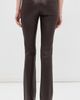 SPRWMN SPRWMN Gia Lambskin Leather Micro Flare Pants Cafe - 3