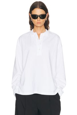 SPRWMN SPRWMN Long Sleeve Oversized Polo Tee