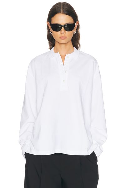SPRWMN SPRWMN Long Sleeve Oversized Polo Tee