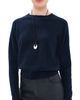 SPRWMN SPRWMN Long Sleeve Raglan Cashmere Sweater Navy - 1