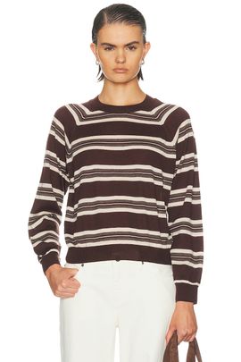 SPRWMN SPRWMN Long Sleeve Striped Raglan Tee