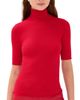 SPRWMN SPRWMN Short Sleeve Turtleneck Top Red - 1