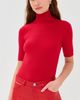 SPRWMN SPRWMN Short Sleeve Turtleneck Top Red - 2