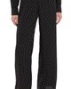 SPRWMN SPRWMN Silk Wide Leg Easy Pants Black Polka Dot - 1