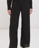 SPRWMN SPRWMN Silk Wide Leg Easy Pants Black Polka Dot - 2