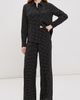 SPRWMN SPRWMN Silk Wide Leg Easy Pants Black Polka Dot - 5