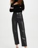 SPRWMN SPRWMN Straight Leg Leather Pants Black XS - 5