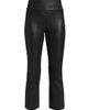 SPRWMN Women's Leather Crop Flare Leggings - 1