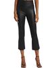 SPRWMN Women's Leather Crop Flare Leggings - 3