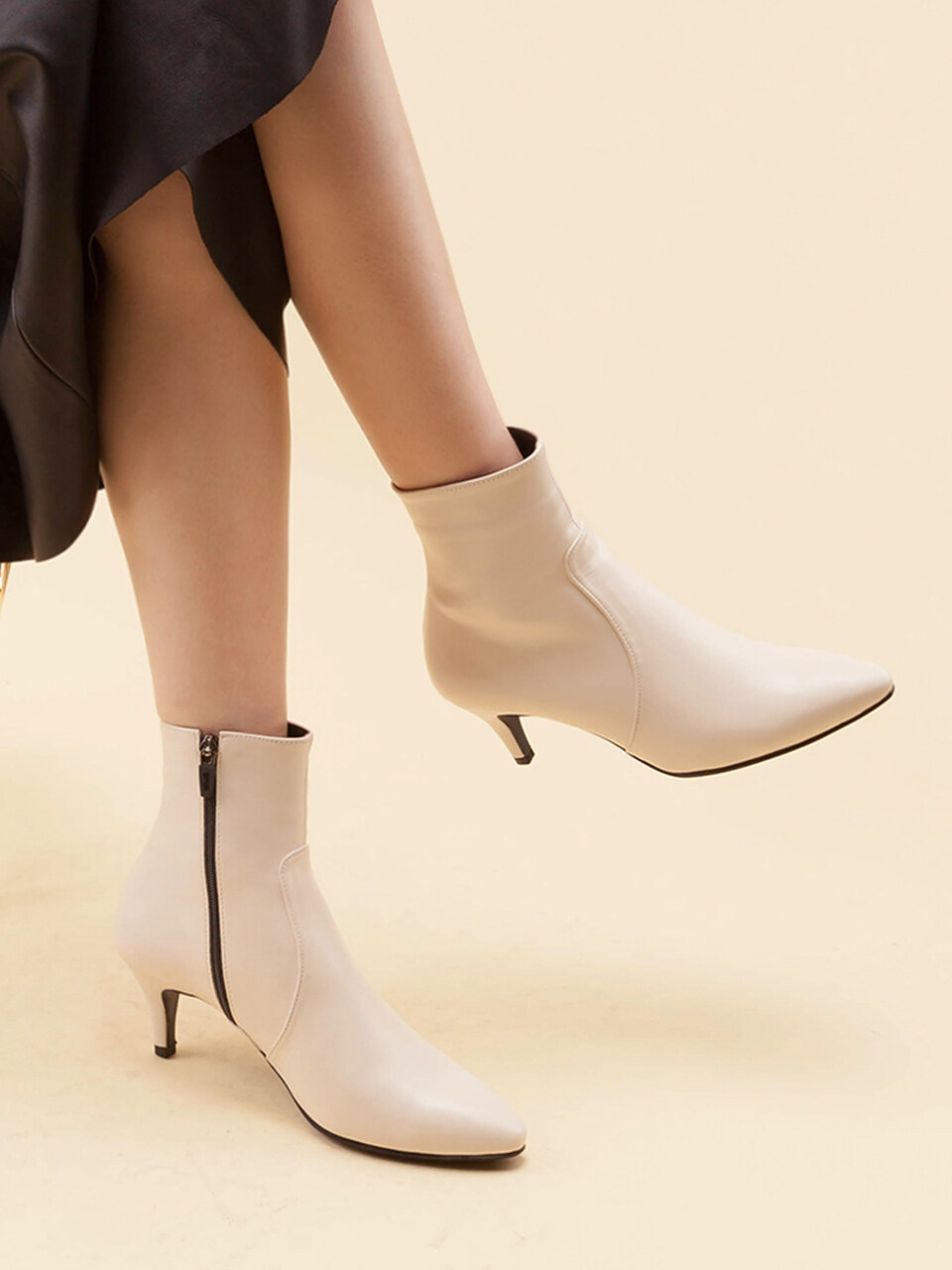 SPUR French Heel Ankle Boots - 2 Colors