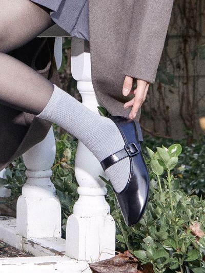 SPUR Retro Handmade Mary Jane Flat Shoes (UA9039)