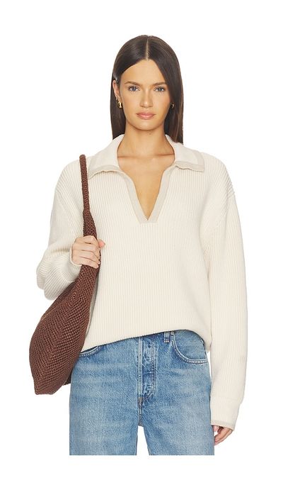 SRG SRG Dae Contrast Polo Sweater