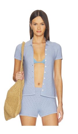 SRG SRG Gidget Knit Polo Cardigan