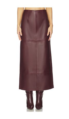 SRG SRG Mango Leather Skirt