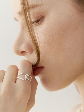 Ssecondo Silver Cross Ring