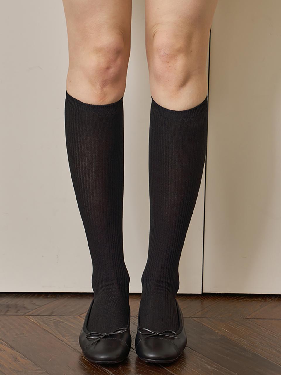 Ssecondo Span Long Knee Socks [Ember]