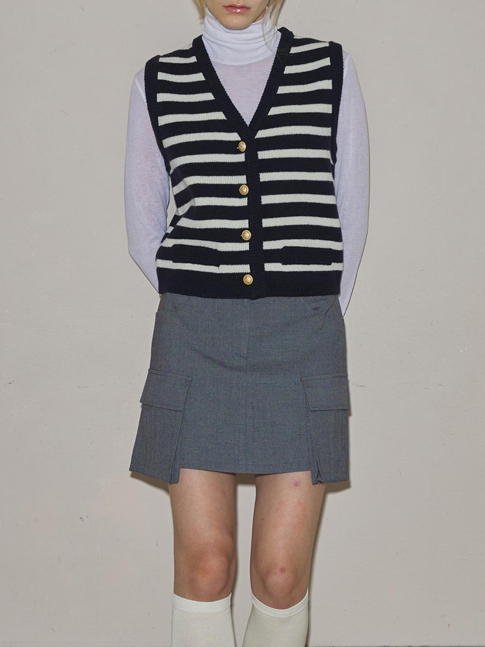 SSEMI CARGO POCKET MINI SKIRT(CC)