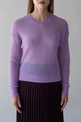 SSKEIN SSKEIN Lacey Pointelle Pullover