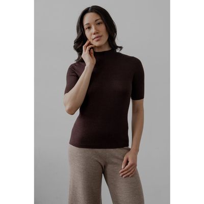 SSKEIN SSKEIN Mock Neck Pullover