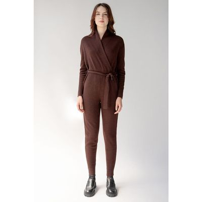 SSKEIN SSKEIN Wrap Neck Jumpsuit