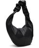 ssstein ssstein Black Goat Leather Twist Shoulder Bag - 3