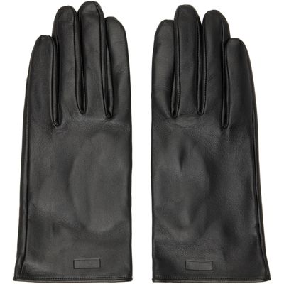 ssstein ssstein Black Leather Gloves
