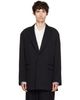 ssstein ssstein Black Oversized Single Breasted Long Blazer - 1