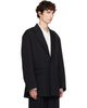 ssstein ssstein Black Oversized Single Breasted Long Blazer - 2