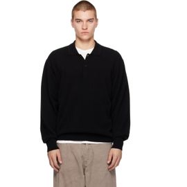 ssstein ssstein Black Pure Cashmere Knit Polo