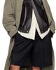 ssstein ssstein Black Wool Kersey Wide Easy Shorts - 4