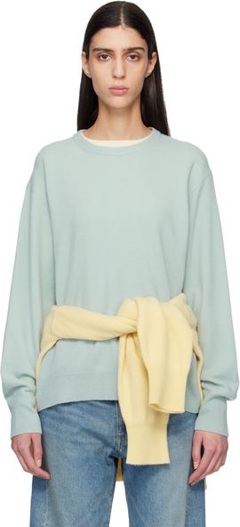ssstein ssstein Blue Extra Fine Wool Knit Sweater