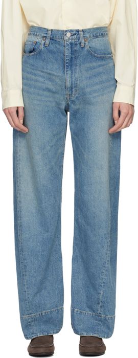 ssstein ssstein Blue Twist Cut Jeans