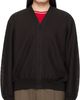 ssstein ssstein Brown Slub Cotton Knit Cardigan - 1