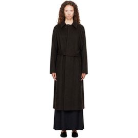 ssstein ssstein Brown Wool Raglan Sleeve Balmacaan Coat