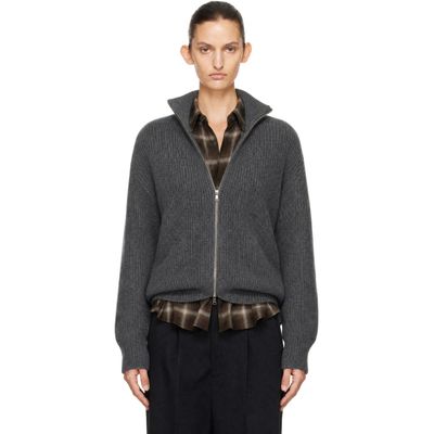 ssstein ssstein Gray Extra Fine Wool Knit Drivers Cardigan