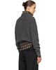 ssstein ssstein Gray Extra Fine Wool Knit Drivers Cardigan - 3