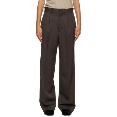 ssstein ssstein Gray Straight Trousers