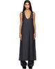 ssstein ssstein Gray Wool Silk Sleeveless Onepiece Maxi Dress - 1