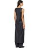 ssstein ssstein Gray Wool Silk Sleeveless Onepiece Maxi Dress - 3