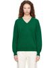 ssstein ssstein Green Pure Cashmere Knit V-Neck Sweater - 1