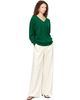 ssstein ssstein Green Pure Cashmere Knit V-Neck Sweater - 4